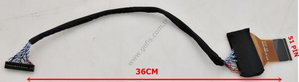 SUNNY SN40DAL13/0216 LVDS KABLO 51P-27.45DK/K3.45 36CM 51 PİN LVDS CABLE
