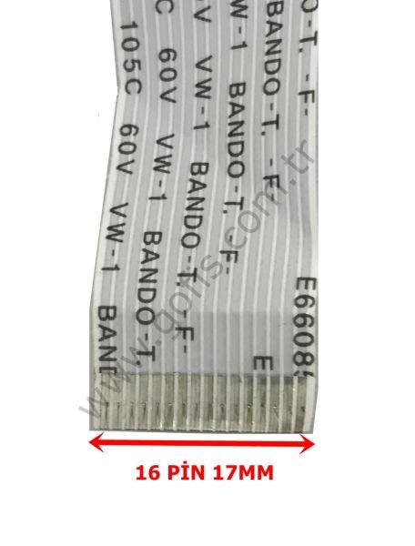 E66085 AWM 20706 105C 60V VW-1 BANDO-T. -F- FLEX KABLO 17MM 58,5CM 16 PİN FLEX CABLE