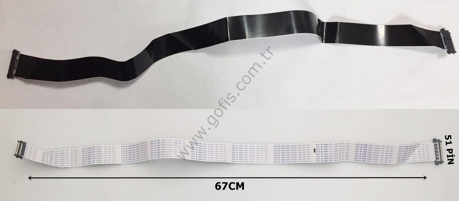 WDK AWM 20890 E310361 105C 90V VW-1 LVDS KABLO 67CM 51 PİN LVDS CABLE