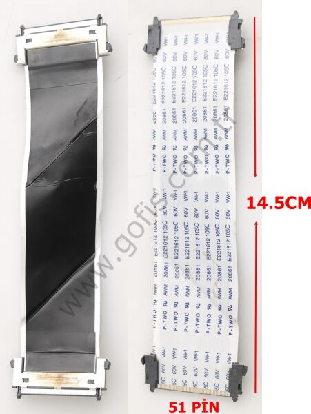 P-TWO AWM 20861 E221612 105C 60V VW-1 FLEX KABLO 51 PİN 14,5CM FLEX CABLE
