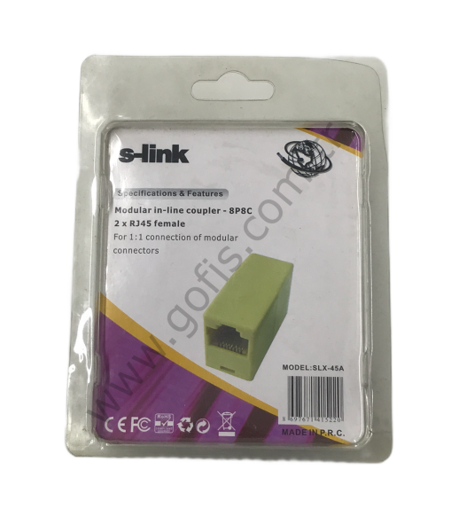 S-LİNK SLX 45A RJ45 ARA ADAPTÖR JACK 8P 8C