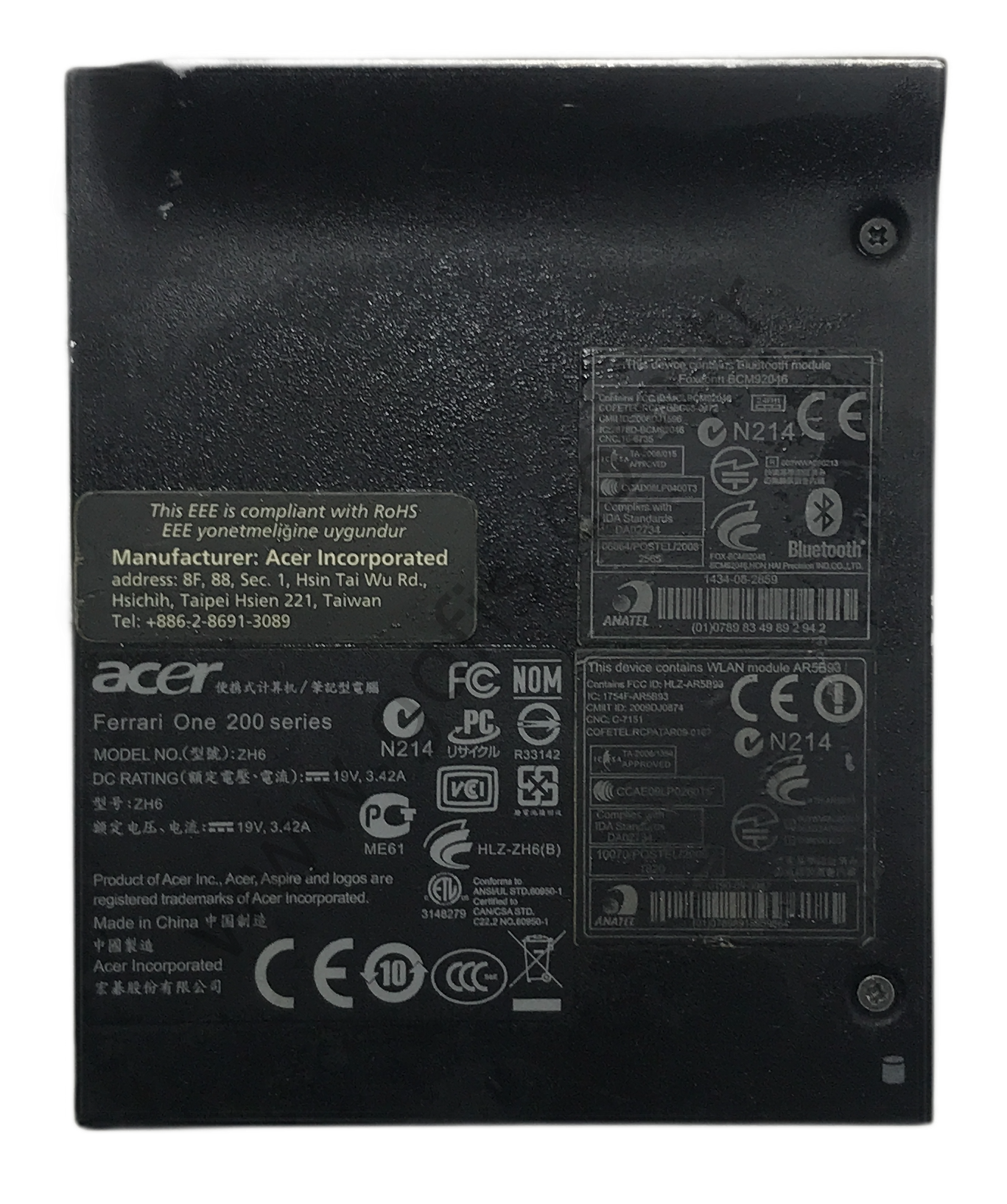 ACER FERRARİ ONE 200 ALT KAPAK LKZ3AZH6HD