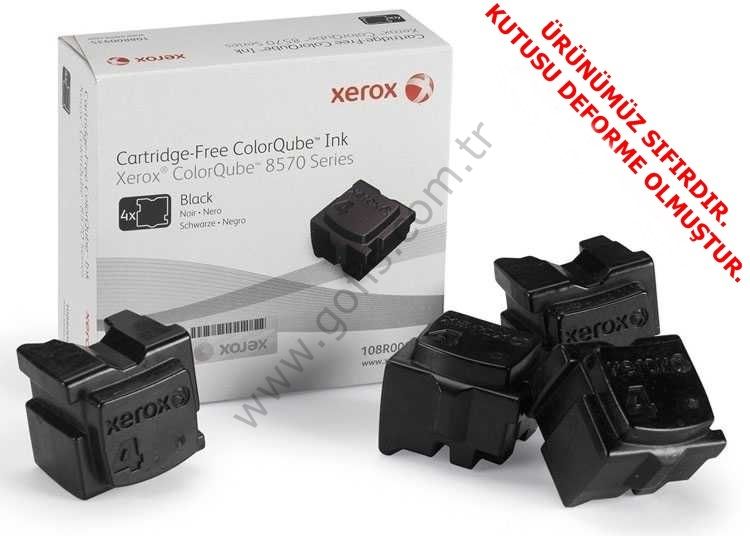 XEROX COLORQUBE 8570 108R00940 MÜREKKEP KARTUŞ SİYAH ORİJİNAL 4X