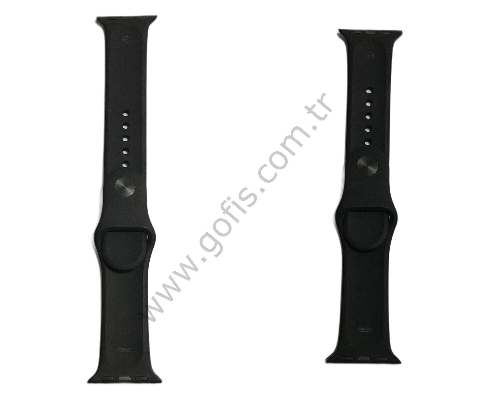 APPLE WATCH 38MM SİLİKON SPOR KORDON SİYAH %100 ORİJİNAL