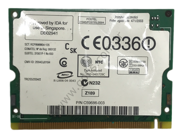 ASUS M6000 WİRELESS KART 2200BG WM3B2200BG C72983-001 WİFİ CARD