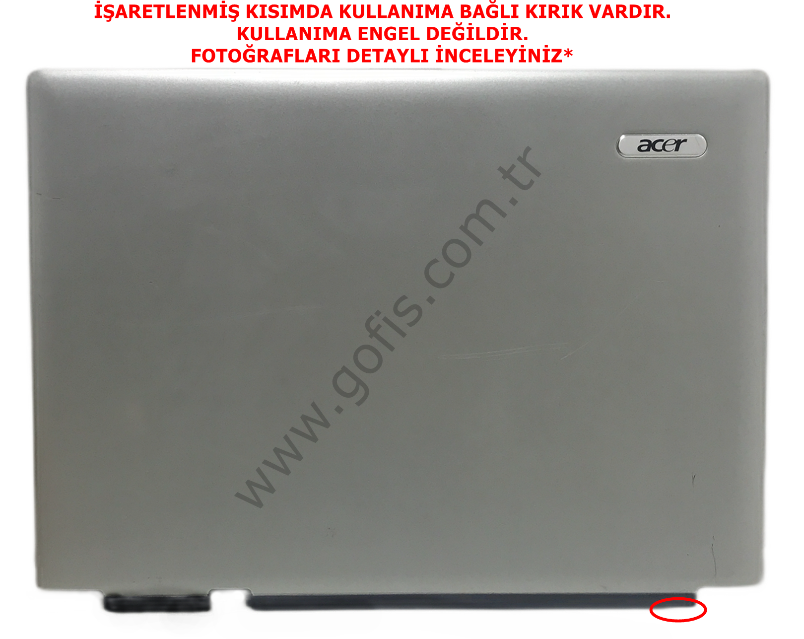 ACER ASPİRE 3000 LCD EKRAN ARKA KAPAK 3KZL1LCTN36 LCD BACK COVER