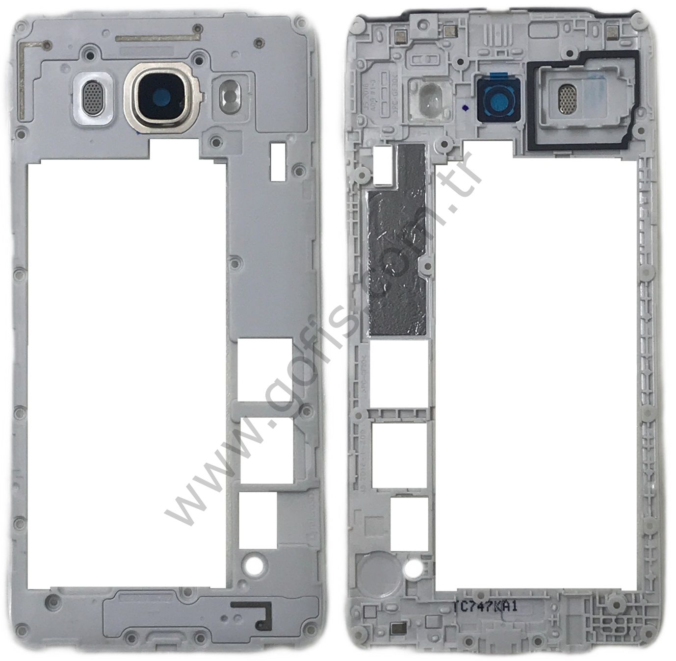 SAMSUNG GALAXY J5 2016 J510 ARKA KASA ÇERÇEVE GOLD