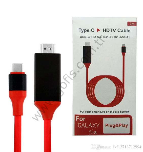 SAMSUNG GALAXY S8 4K HDTV TYPE C TO HDMI GÖRÜNTÜ AKTARICI KABLO 2M
