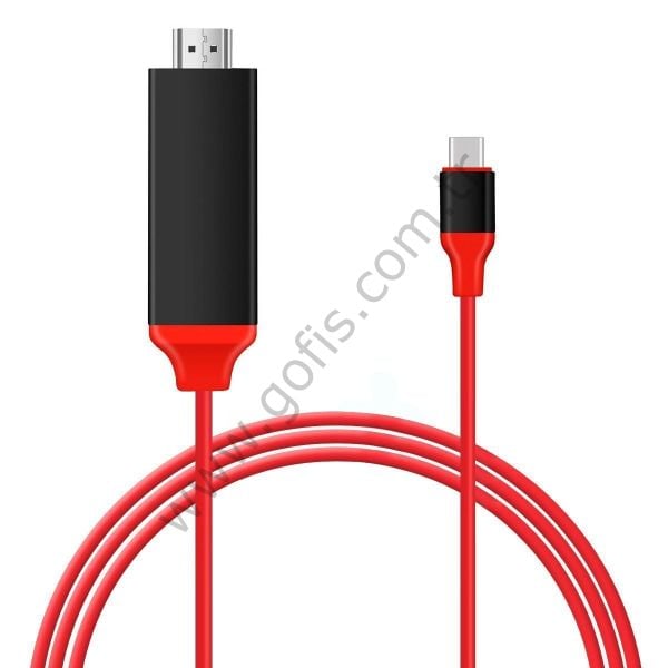 SAMSUNG GALAXY S8 4K HDTV TYPE C TO HDMI GÖRÜNTÜ AKTARICI KABLO 2M