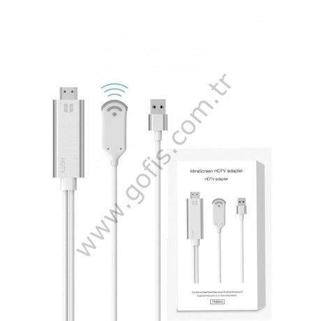 MİRASCREEN HDTV ADAPTÖR HDMI WİFİ KABLOSUZ SES VE GÖRÜNTÜ AKTARICI (1920X1080P)
