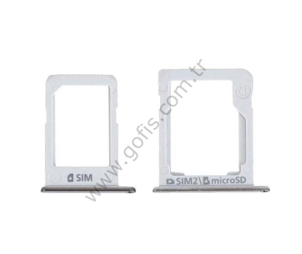 SAMSUNG E5 E500 / E7 E700 SİM VE HAFIZA KART YUVASI SİM TEPSİSİ GÜMÜŞ