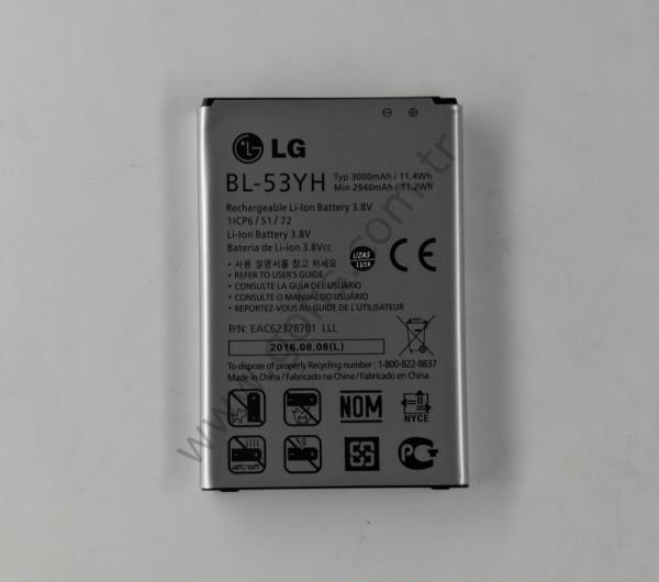 LG G3 PİL BATARYA BL-53YH 3000mAh %100 UYUMLU