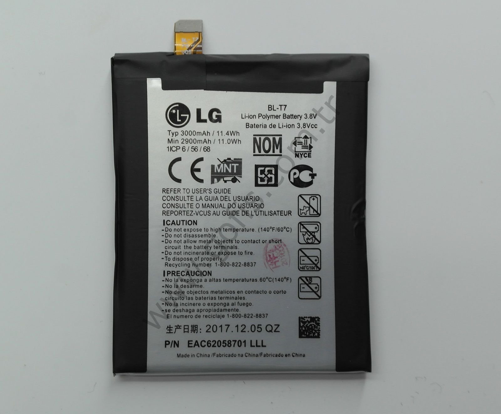 LG G2 D802 BL-T7 PİL BATARYA 3000mAh %100 UYUMLU