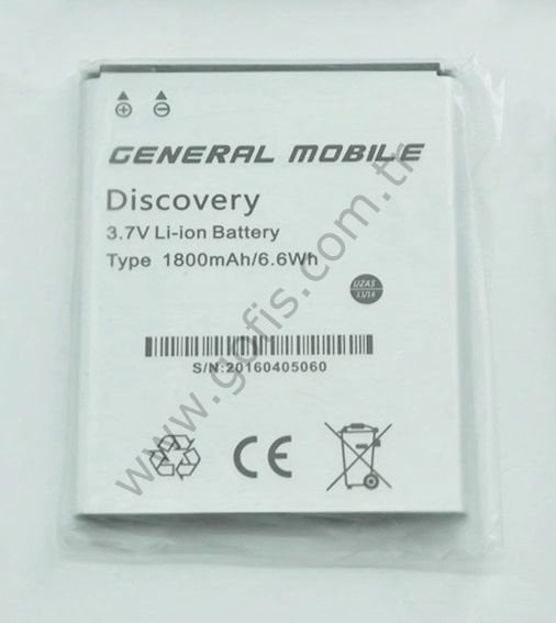 GENERAL MOBİLE DİSCOVERY E3 PİL BATARYA 1800mAh %100 UYUMLU