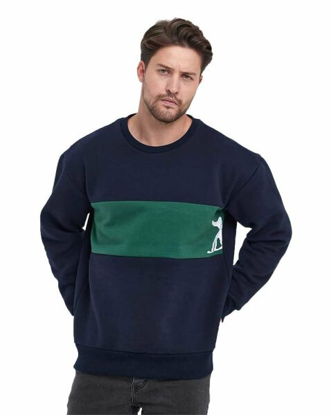 Erkek 3 İplik Oversize Sweatshirt