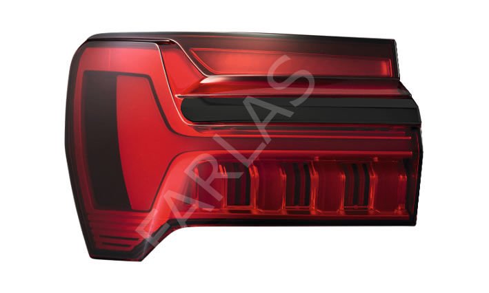 AUDI A6 2018-2022 Animated Stop Fender with Black Trim with Sliding Signal (Outer) Left