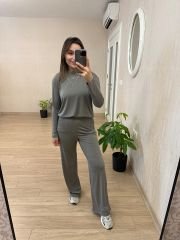 Gri Modal Kumaş Takım