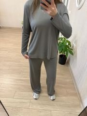 Gri Modal Kumaş Takım
