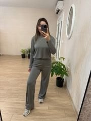 Gri Modal Kumaş Takım