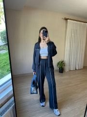 Füme Biyeli Eşofman Takım Modal Kumaş