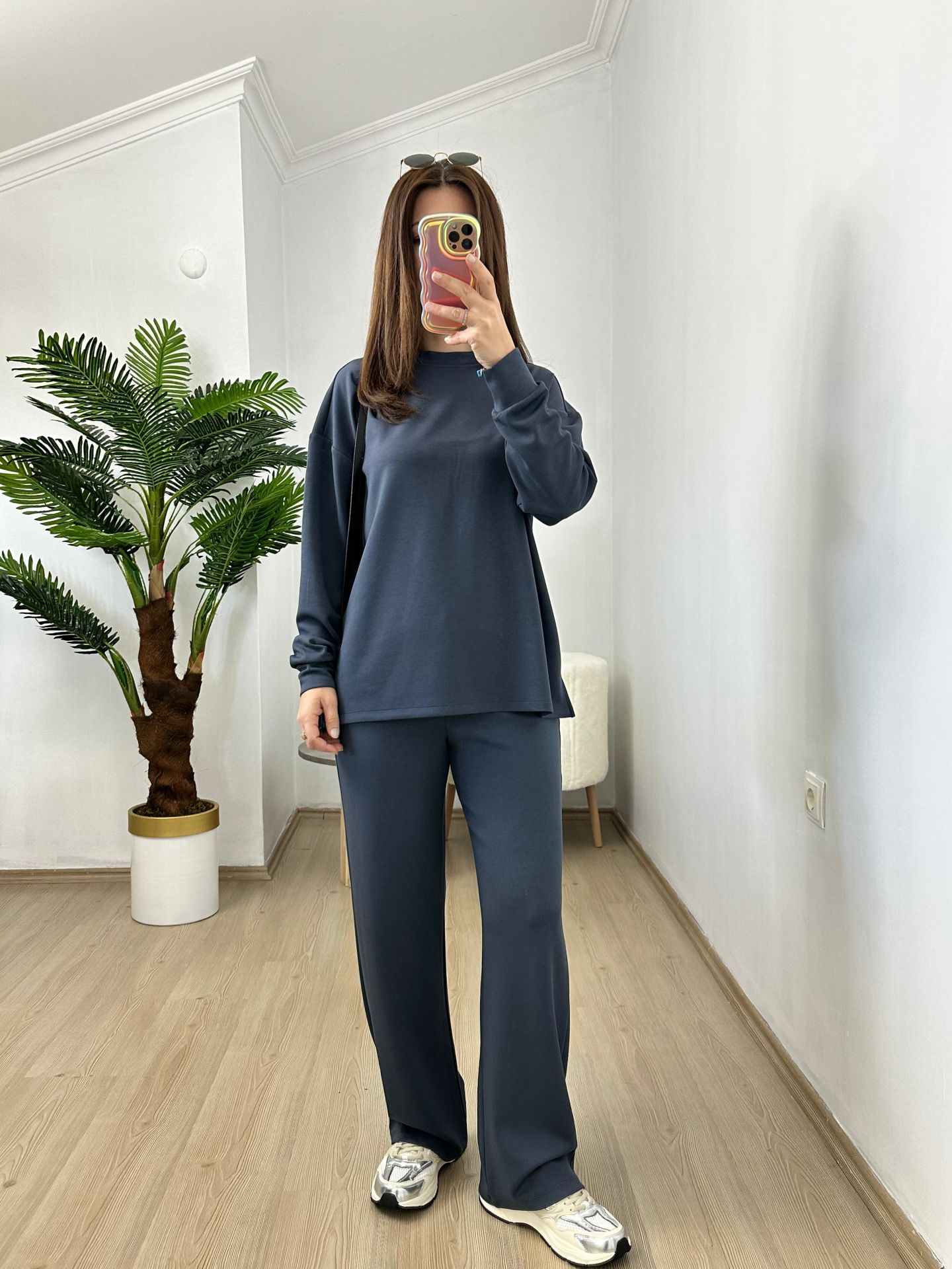 Füme Modal Scuba Kumaş Sweat Günlük Takım