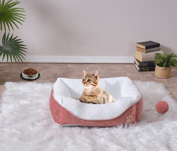 Lina Kedi Köpek Yatağı - Pembe
