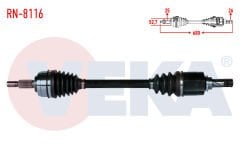 Sol Ön Aks Komple | Renault Megane 3, Fluence 1.5 Dci K9K 6 Vites Manuel (2008-2016)