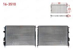 Motor Su Radyatörü | Renault Logan 1 1.6 16V K4M - 1.5 Dci K9K Klimalı Tip (2008-2012)
