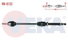 Sağ Ön Aks Komple (Mekanik 5 Vites) | Renault Clio 4 1.2 16 D4F (2013-2016)