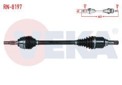 Sol Ön Aks (Mekanik 5-6 Vites) | Renault Clio 4 1.2 Tce H5F 0.9 Tce H4B (2013-2020)
