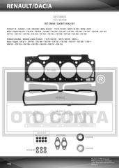 Motor Üst Conta Takım (Skc Dahil) | Renault Megane 1, Scenic 1, Laguna 1 2.0 8V F3R