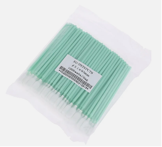 100 Ad./Paket 093 Tip Çift Katman Polyesterli Temizleme Çubuğu (Uç Ölçü 13.0mm*3.1mm*93mm)