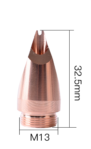 Portatif Fiber Kaynak Lazer OSPRI B Tel Beslemeli Nozul- Dış Köşe (H:32.5mm M:13)