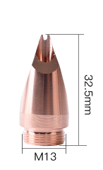Portatif Fiber Kaynak Lazer OSPRI B Tel Beslemeli Nozul- Dış Köşe (H:32.5mm M:13)