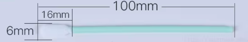 100 Ad/Paket L100 Tip Çift Katman Polyesterli Temizleme Çubuğu  (Uç Ölçü 10mm*1.6mm*6mm)