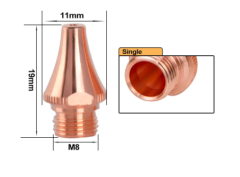 BOCI Alt. T Tip Ucu Konik Nozul  (D:11MM H:19MM M8)
