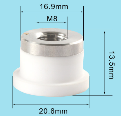 (20,6mm*13,5mm*16,9 M8) BODOR 3D Boru-Profil Seramik- Silindir