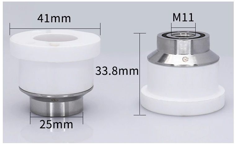 (41mm*33.8mm*M11) BOCI Seramik Nozul Tutucu Alt.