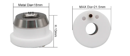 (21,5mm*13mm M8) OSPRI 3D Boru-Profil Seramik- Silindir