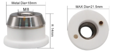 (21,5mm*14mm M8) OSPRI 3D Boru-Profil Seramik- Silindir