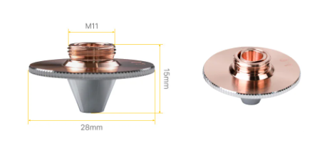 PRECITEC Nozul DE HP 1.5'' Uç Konik Krom Kaplı Double Alt. (Hava Kanallı) - Avrupa Üretim