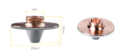PRECITEC Nozul DE HP 1.5'' Uç Konik Krom Kaplı Double Alt. (Hava Kanallı) - Avrupa Üretim