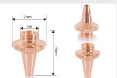 BODOR Nozul Alt. 3D M8 Hava Kanallı Ucu Konik (D:17-H:19MM)  - Uzak Doğu Üretim