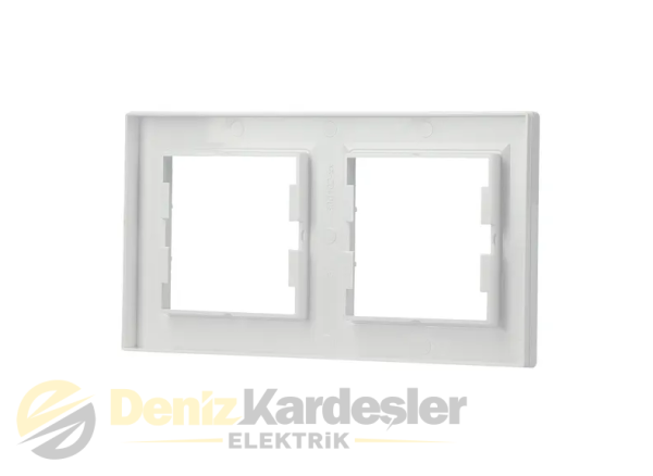 SCHNEİDER ASFORA BEYAZ İKİLİ ÇERÇEVE YATAY
