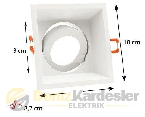 CATA PUMA KARE SPOT ( BEYAZ KASA )