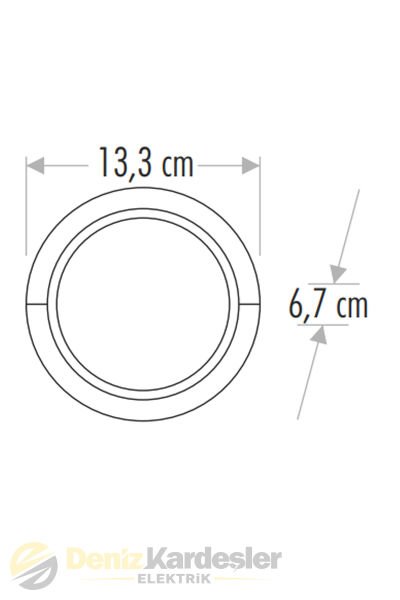 CATA 7W BORA LED BAHÇE APLİK