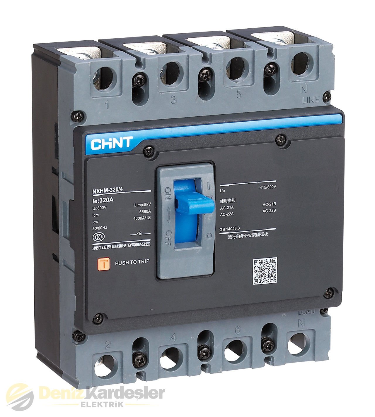 CHİNT NXM-250H/4300B 4 KUTUP 250A 50kA