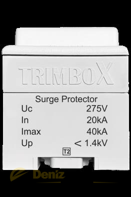 TRIMBOX C SINIFI 4 KUTUPLU PARAFUDR (20/40kA)