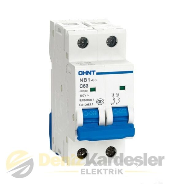 CHİNT NB1 2 KUTUP 10kA C/10A OTOMATİK SİGORTA