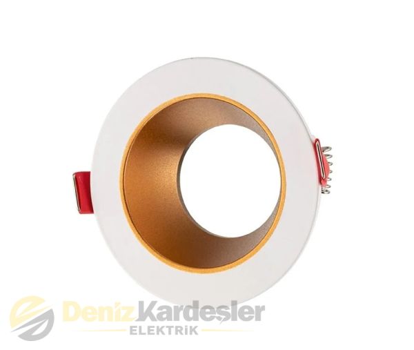 CATA MODERN DEKORATİF SPOT JAGUAR BEYAZ GOLD